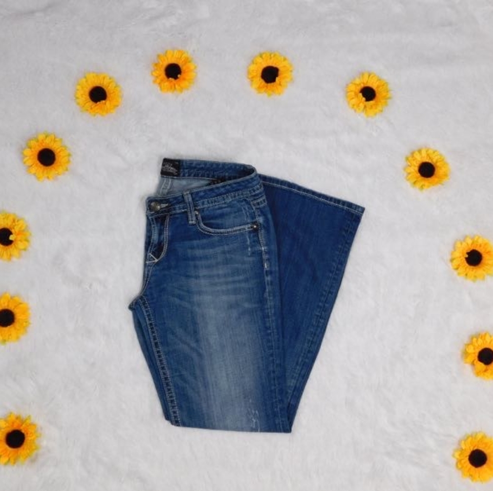 🌻 Rerock For Express Boot Cut Jeans (6S) - Picture 6 of 8
